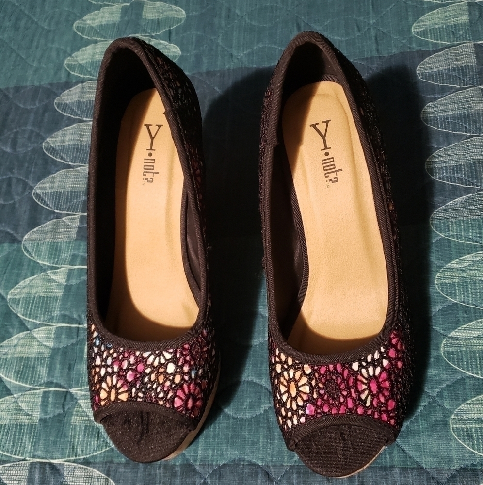 Y Not open toe platform shoes - Picture 3 of 7